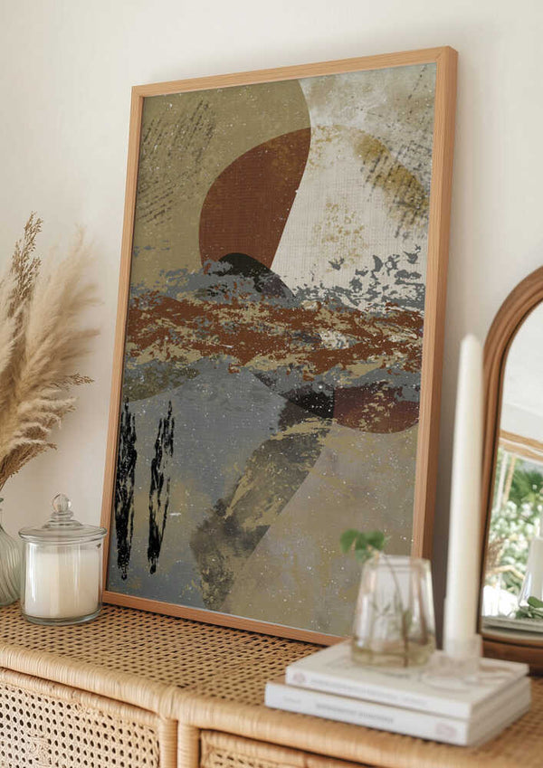 Tablou înramat „Quantum Waves” de Imaginative