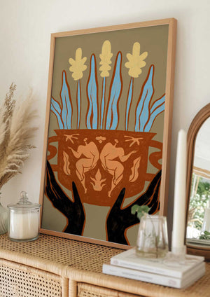 Tablou înramat „Vessel Collection : Growth” de Arty Guava