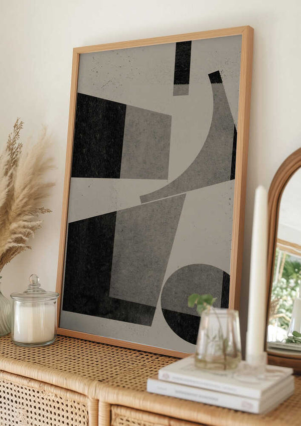 Tablou înramat „Geometric Harmony” de THE MIUUS STUDIO