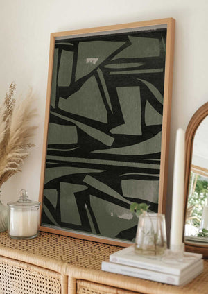 Tablou înramat „Shattered Geometry” de THE MIUUS STUDIO