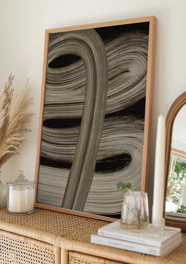 Tablou înramat „Flowing Strokes” de Treechild