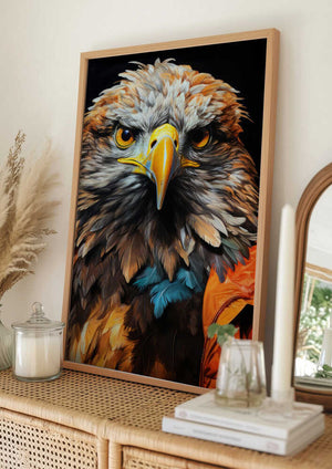 Tablou înramat „Eagle Watercolor Animal Art (3)” de Justyna Jaszke