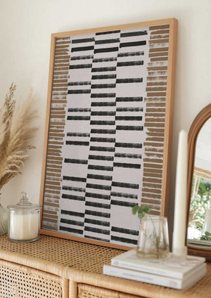 Tablou înramat „Striped Harmony” de THE MIUUS STUDIO