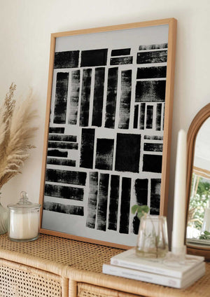 Tablou înramat „Monochrome Blocks” de THE MIUUS STUDIO