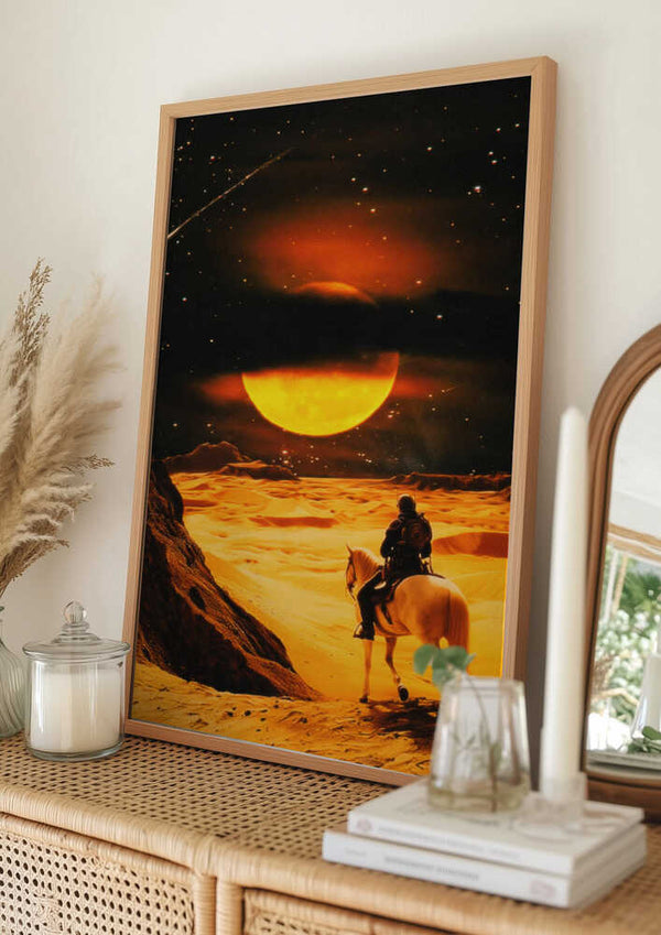 Tablou înramat „Western Space Adventure” de Taudalpoi