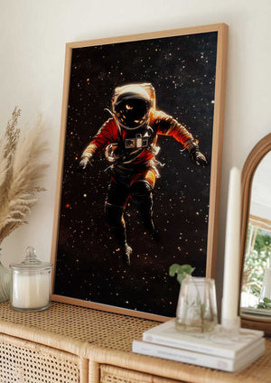 Tablou înramat „An Astronaut in Space” de Taudalpoi