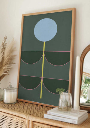 Tablou înramat „Flower Geometrics 09” de The Printable Studio