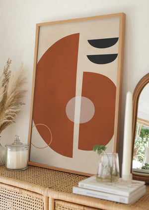 Tablou înramat „Circles and semicircles 4” de Vitor Costa