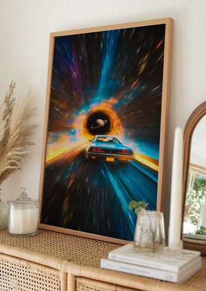 Tablou înramat „Cosmic Car Voyage” de Taudalpoi