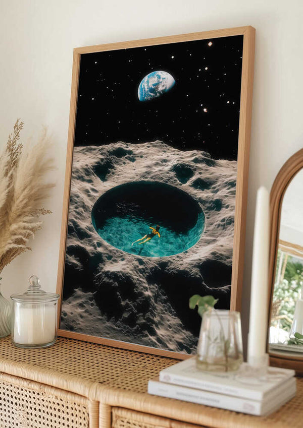 Tablou înramat „Crater Pond” de Taudalpoi