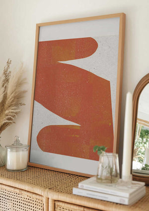 Tablou înramat „Orange Silhouette” de THE MIUUS STUDIO
