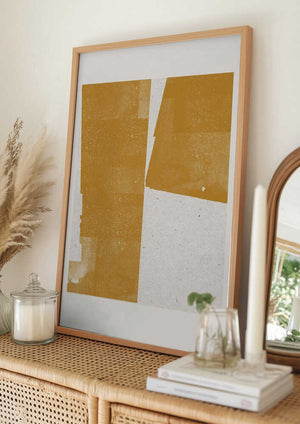 Tablou înramat „Golden Divide” de THE MIUUS STUDIO