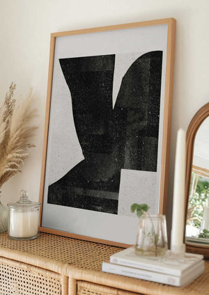 Tablou înramat „Dark Silhouette Form” de THE MIUUS STUDIO