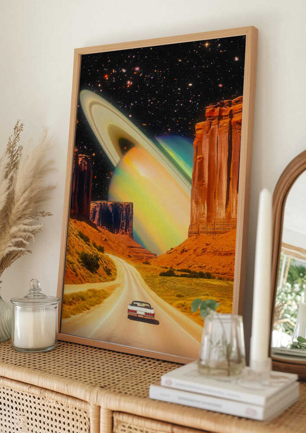 Tablou înramat „Road Trip to the Rings of Infinity” de Taudalpoi