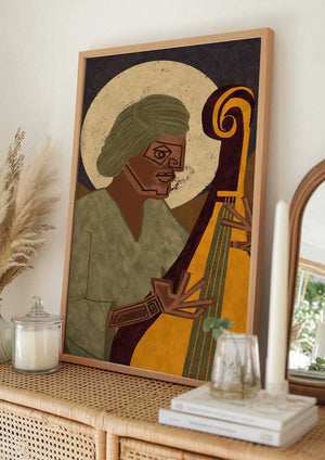 Tablou înramat „MUSICIAN GUY IX” de Gulcihan Ozguc