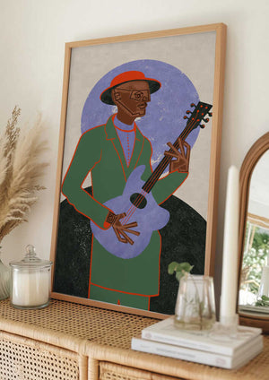 Tablou înramat „MUSICIAN GUY XII” de Gulcihan Ozguc