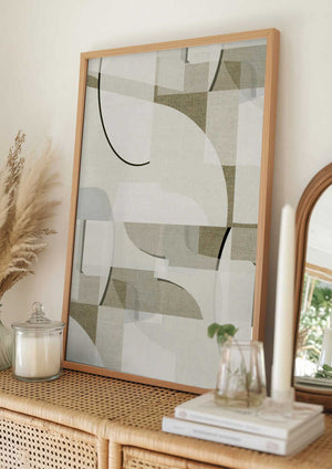 Tablou înramat „Neutral Curves 2” de cartissi