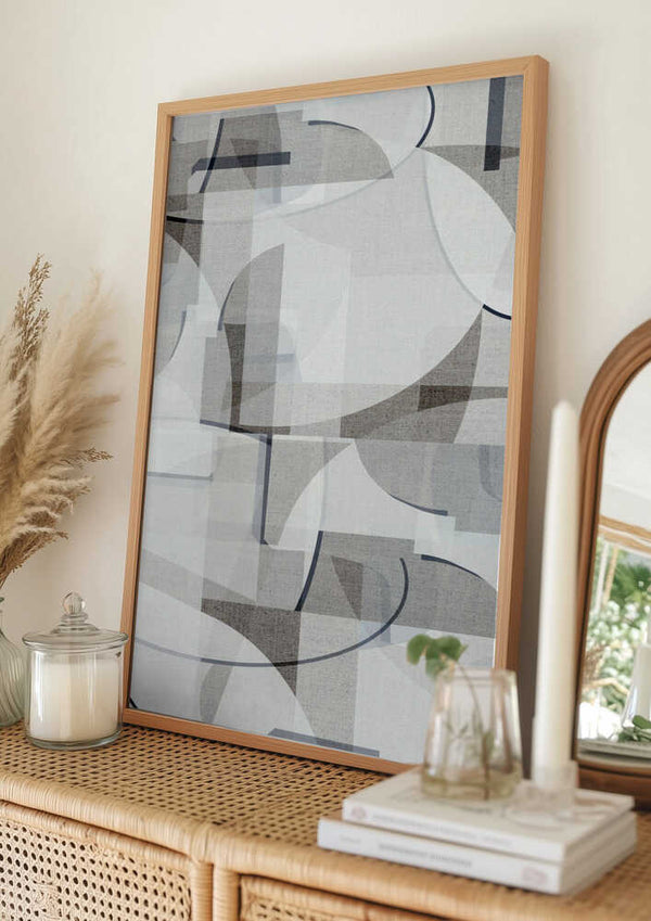 Tablou înramat „Neutral Curves 4” de cartissi