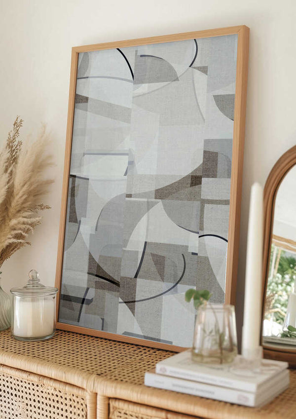 Tablou înramat „Neutral Curves 7” de cartissi