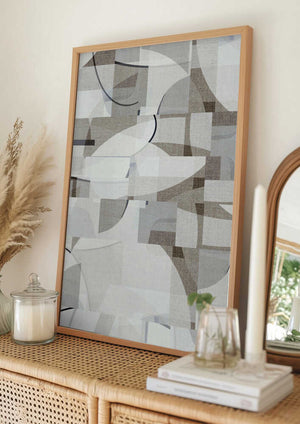 Tablou înramat „Neutral Curves 8” de cartissi