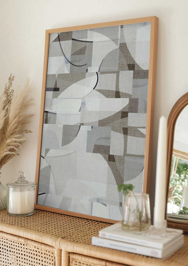 Tablou înramat „Neutral Curves 8” de cartissi