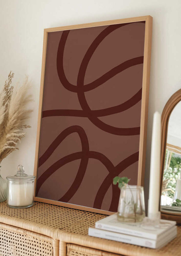 Tablou înramat „Loops in Motion” de Treechild