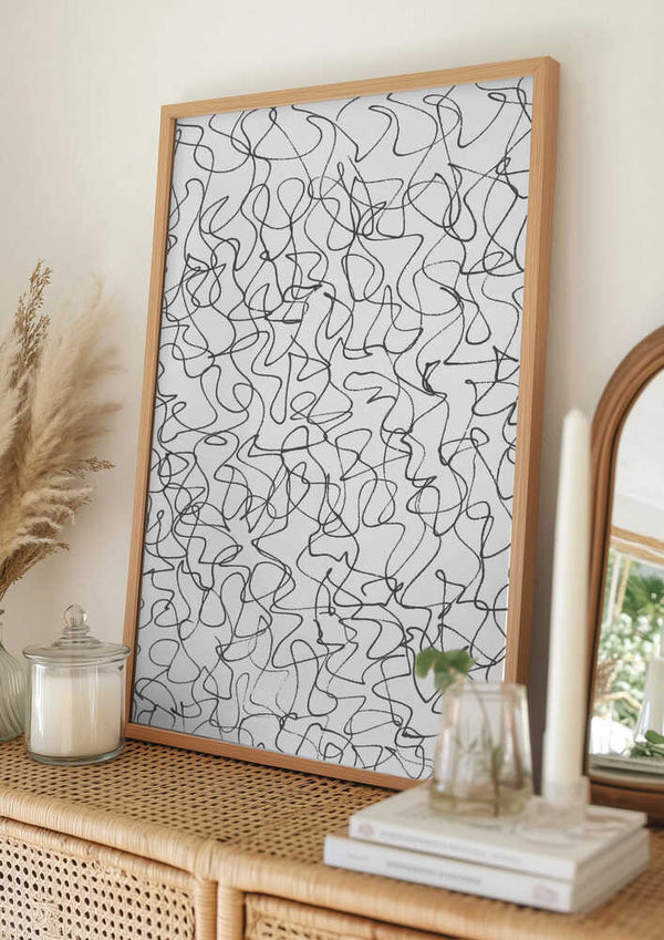 Tablou înramat „Chaotic Line 2” de Isabelle Brent