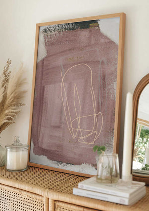 Tablou înramat „Abstract Brush Strokes 183 Kopie” de Mareike Böhmer