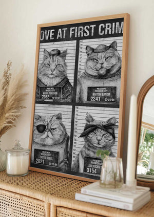 Tablou înramat „Love At First Crime” de Mike Koubou