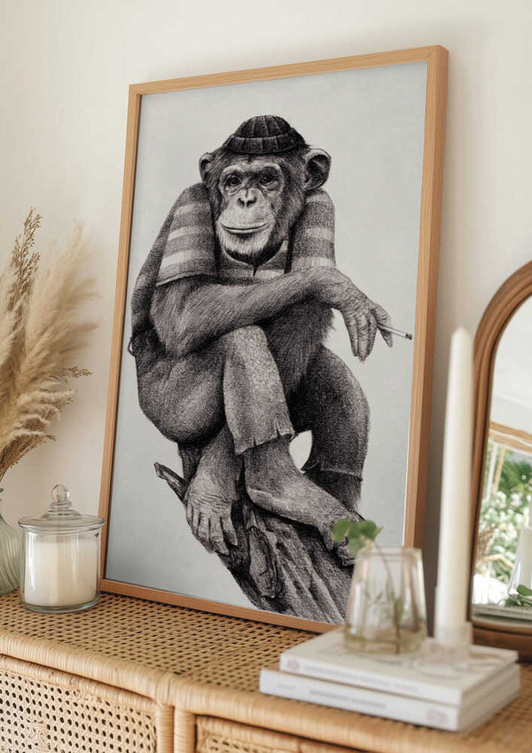 Tablou înramat „Smoke &amp;amp Chill” de Mike Koubou