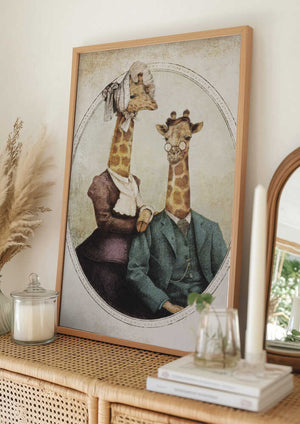 Tablou înramat „High Class Couple” de Mike Koubou