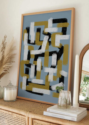 Tablou înramat „Abstract Composition No.1” de THE MIUUS STUDIO