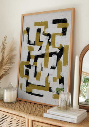 Tablou înramat „Abstract Pathways” de THE MIUUS STUDIO