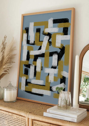 Tablou înramat „Abstract Pathways” de THE MIUUS STUDIO