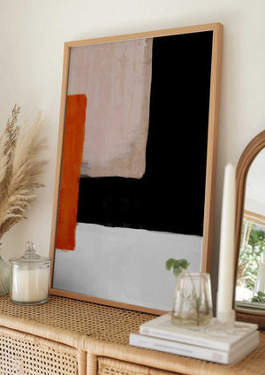 Tablou înramat „Abstract Minimal Pattern” de ThingDesign
