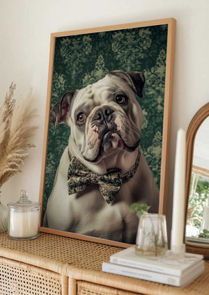 Tablou înramat „The Gentleman Bulldog” de SHANDU