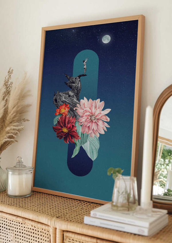 Tablou înramat „Full Moon” de Dominik Przerwa