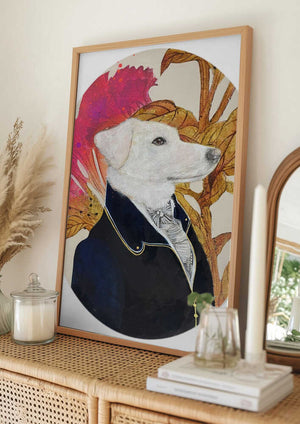 Tablou înramat „Regal Canine Portrait” de Karenina Fabrizzi