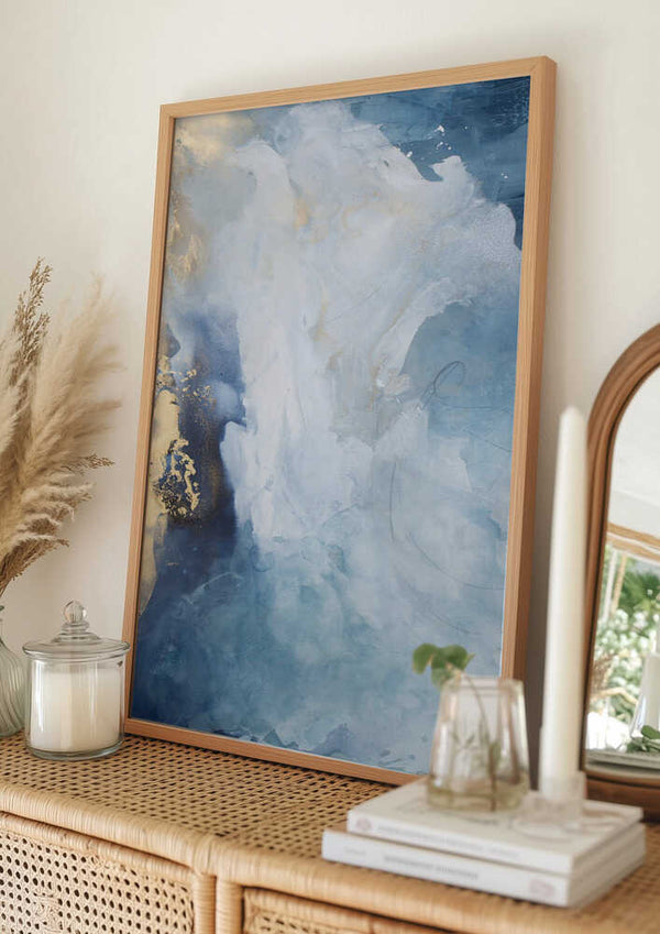 Tablou înramat „Celestial Waves” de Julia Contacessi