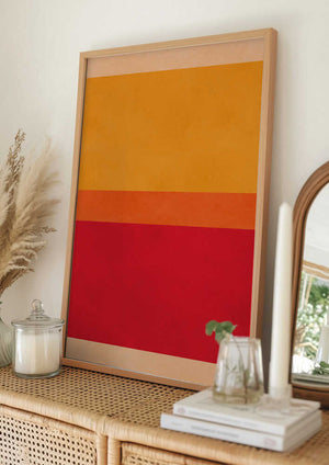 Tablou înramat „Bold Color Blocks” de Vitor Costa