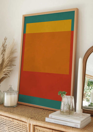 Tablou înramat „Vibrant Layers” de Vitor Costa