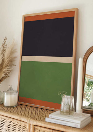 Tablou înramat „Bold Geometric Blocks” de Vitor Costa