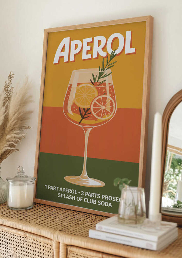 Tablou înramat „Aperol Vintage No 1” de Andreas Magnusson