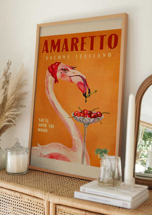 Tablou înramat „Flamingo Delight” de The Whiskey Ginger