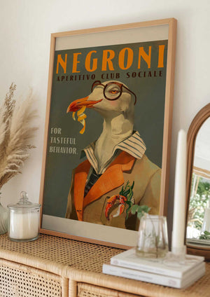 Tablou înramat „Chic Seagull Society” de The Whiskey Ginger