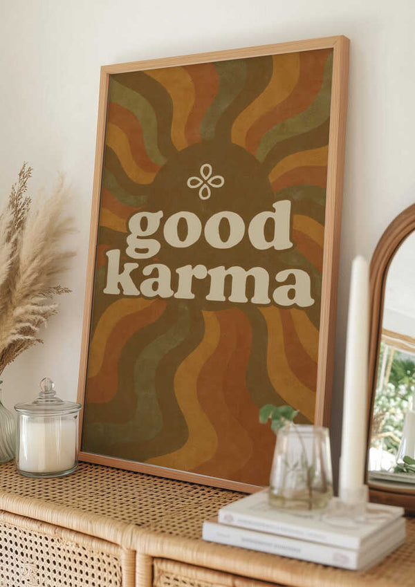 Tablou înramat „Karma Waves” de Treechild