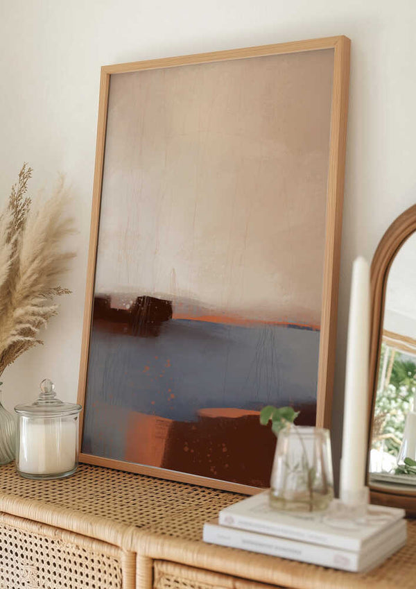 Tablou înramat „Serene Horizons” de MANSI SAXENA