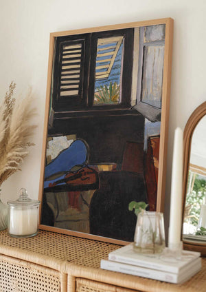 Tablou înramat „Intérieur Au Violon” de Henri Matisse
