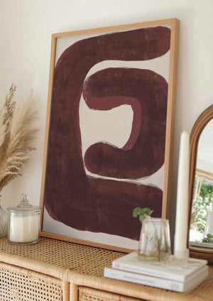 Tablou înramat „Abstract Shape No.4” de THE MIUUS STUDIO