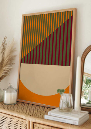 Tablou înramat „Geometric Spring Summer” de Nilesh Kulkarni